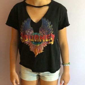 Short sleeve black journey shirt